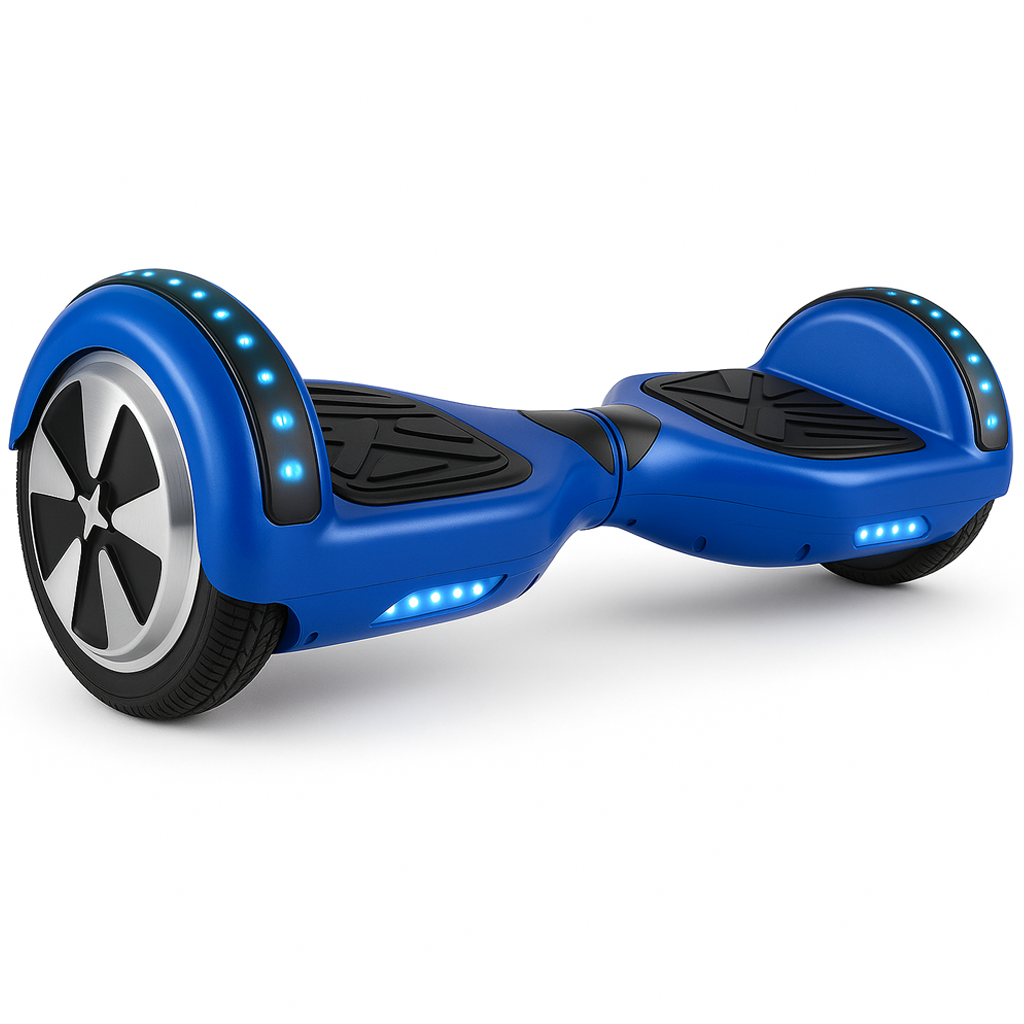 Skate Elétrico Hoverboard 6,5 Polegadas - Estampa Azul e Conexão Bluetooth