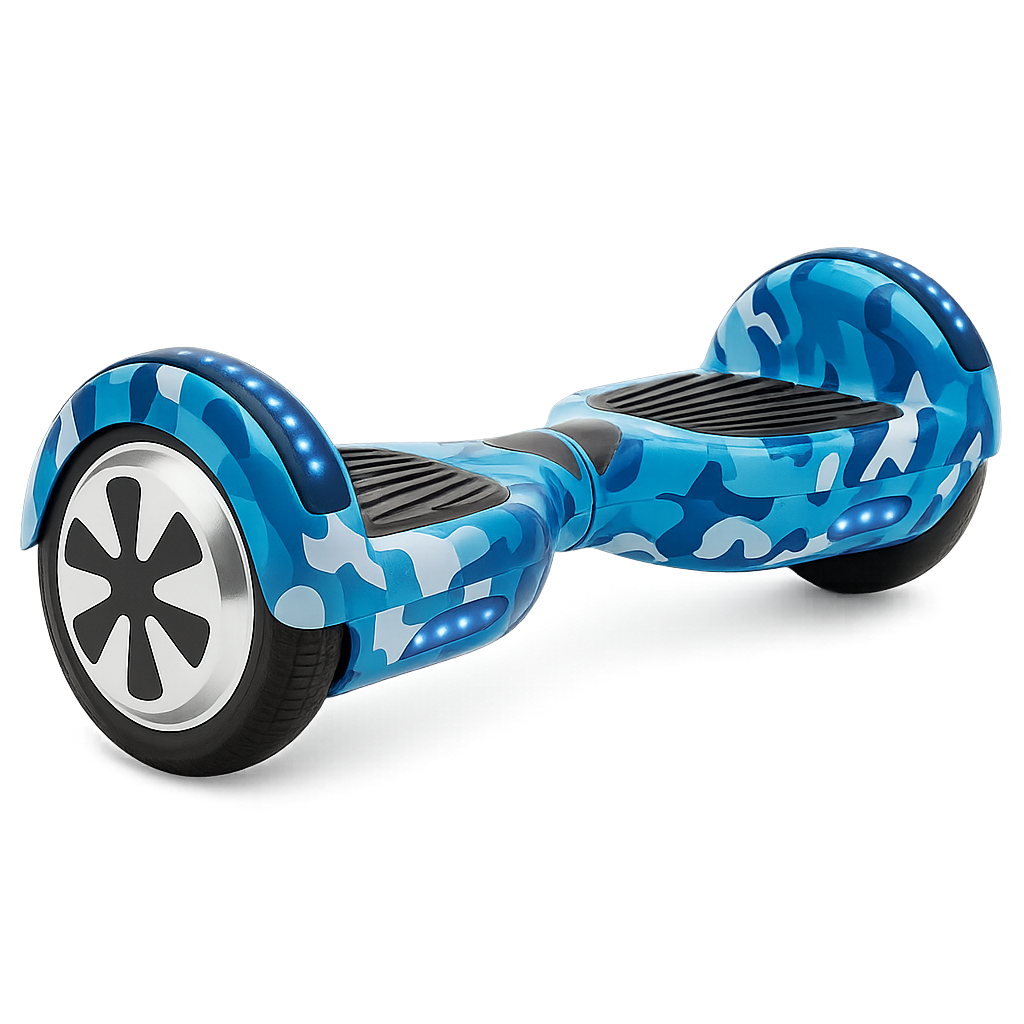 Skate Elétrico Hoverboard 6,5 Polegadas - Conexão Bluetooth e LEDs