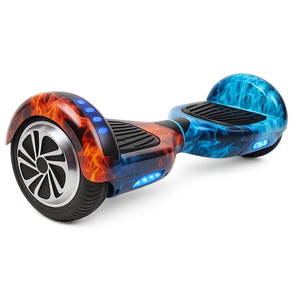 Skate Elétrico Hoverboard 6,5 Polegadas - Conexão Bluetooth e LEDs