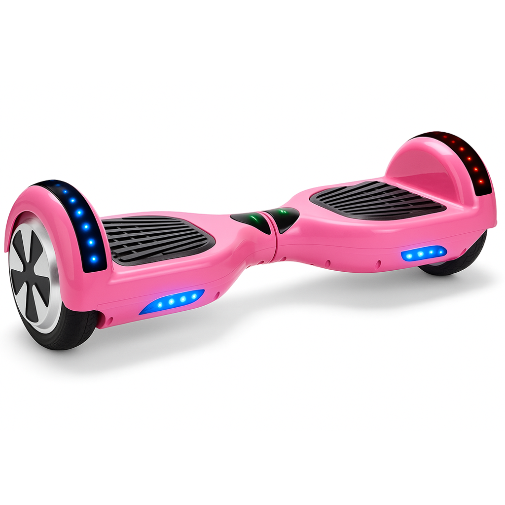Skate Elétrico Hoverboard 6,5 Polegadas - Conexão Bluetooth e LEDs