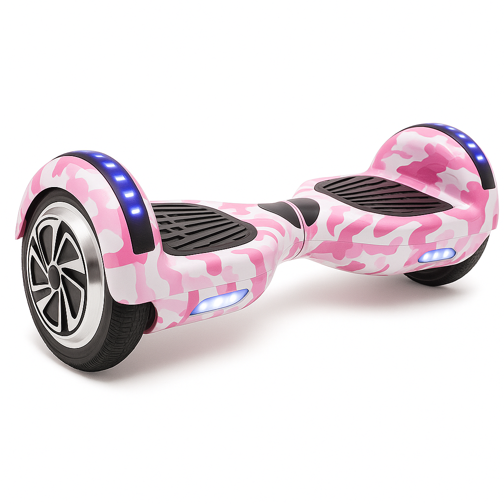 Skate Elétrico Hoverboard 6,5 Polegadas - Conexão Bluetooth e LEDs