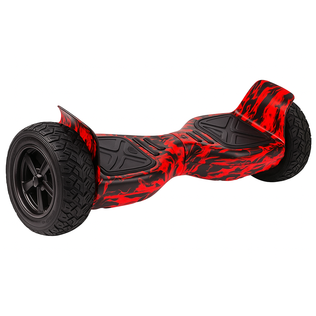 Hoverboard 8,5 Offroad com Bluetooth e LED - Estampa Vermelho Chamas